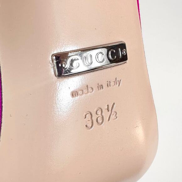 Gucci Jodie Crystal Embellished Satin Pump - Women’s 8.5 - Picture 7 of 8